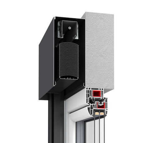 Drutex Aluminium Vorsatzraffstore Profilsystem: ZF-A Aluminkasten 300 mm Drutex Aluminium Vorsatzraffstore Profilsystem: ZF-A Aluminkasten 300 mm
