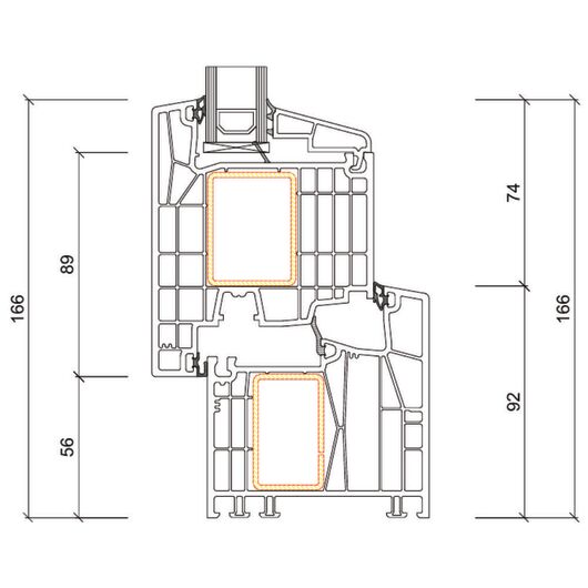 Kömmerling Kunststoff PSK Tür Profilsystem: Kömmerling 88 MD Kömmerling Kunststoff PSK Tür Profilsystem: Kömmerling 88 MD