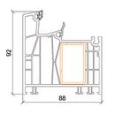 Kömmerling Kunststoff PSK Tür Profilsystem: Kömmerling 88 MD Kömmerling Kunststoff PSK Tür Profilsystem: Kömmerling 88 MD
