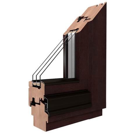 Drutex Holz Balkontür Profilsystem: Softline-88 (Meranti)