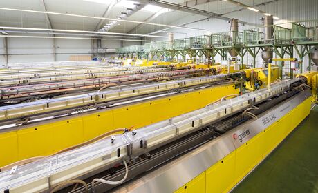 Bild Produktion der Fensterprofile aus Kunststoff von Drutex