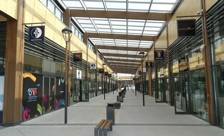 Bild Schaufenster in einer Ladenpassage