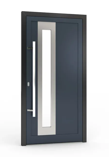 Bild Aluminium Tür Modell Texas Inox Türfüllung von Drutex