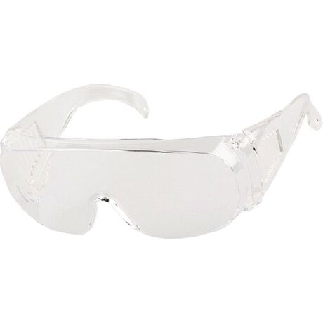 PROMAT Schutzbrille EN 166 – ultraklare, bruchfeste Polycarbonat-Scheibe  Premium-Augen­schutz für Montage, Industrie  Baustelle