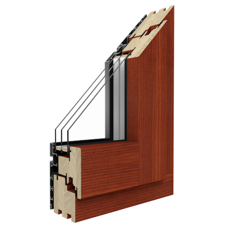 Drutex Holz Aluminium Fenster: Duoline-68 - Kiefer