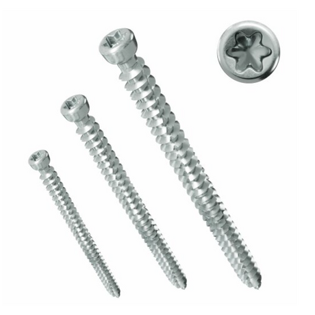 Fensterrahmenschraube RC2 Zylinderkopf 7,5 mm verschiedene Längen Fensterrahmenschraube RC2 Zylinderkopf 7,5 mm verschiedene Längen