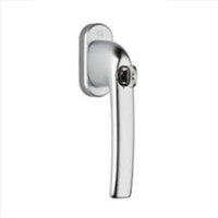Bild Abschließbarer Fenstergriff GreenteQ FG10 TBT F1 Silber mit Schlüssel
