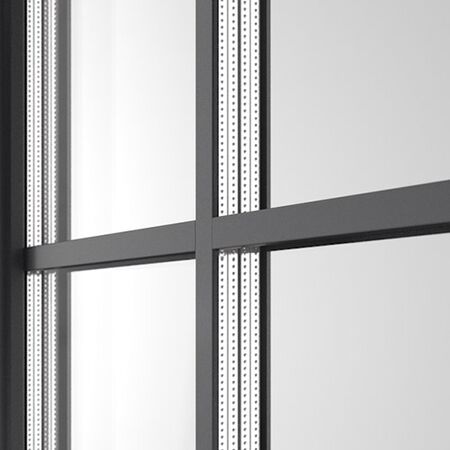 Bild Sprossen aufliegend in Fensterfarbe mit doppeltem Duplex