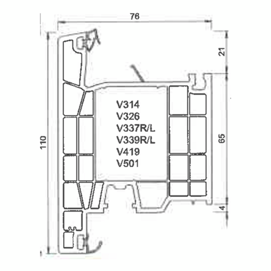 Kömmerling Kunststoff Fenster Profilsystem: 76 AD K-Vision Kömmerling Kunststoff Fenster Profilsystem: 76 AD K-Vision