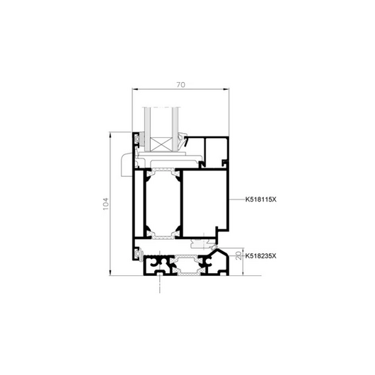 Aluprof Aluminium Haustür Profilsystem: MB-70 Aluminium Haustür MB-70 Alutuer 90057-001 Aluprof Aluminium Haustür Profilsystem: MB-70 Aluminium Haustür MB-70 Alutuer 90057-001