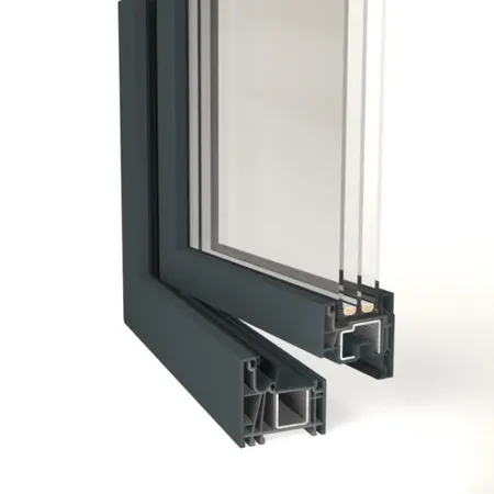 Bild Kunststofffenster Querschnitt Gealan Linear