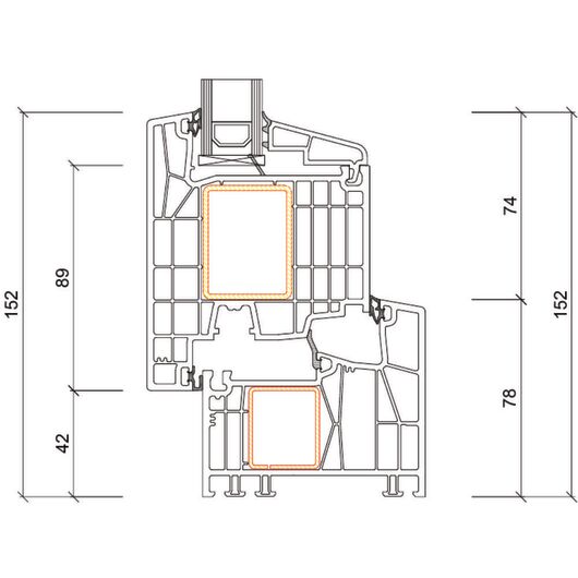 Kömmerling Kunststoff PSK Tür Profilsystem: Kömmerling 88 MD Kömmerling Kunststoff PSK Tür Profilsystem: Kömmerling 88 MD