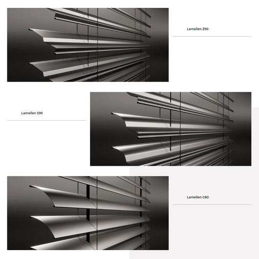 Drutex Aluminium Aufsatzraffstore Profilsystem: ZF-S Kastenhöhe 308mm, Tiefe 365mm