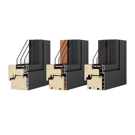 Drutex Holz Aluminium Fenster: Duoline-88 - Kiefer Holz Aluminium Fenster Duoline-88 90086-003