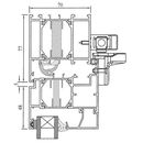 Drutex Aluminium PSK-Tür Profilsystem: MB-70 HI Drutex Aluminium PSK-Tür Profilsystem: MB-70 HI