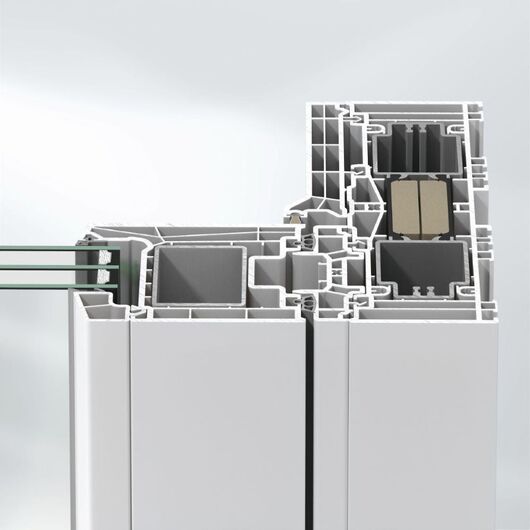 Schüco Kunststoff Hebeschiebetür Profilsystem: LivIngSlide HST