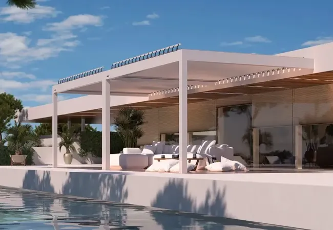 Bild Pirnar Grande Pergola für großen Terrasse bei modernen Häuser