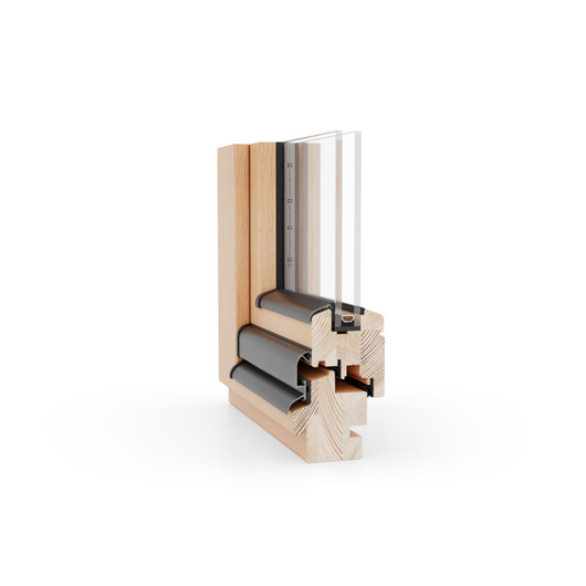 Eko Okna Holz Fenster Profilsystem: Naturo 68 Eko Okna Holz Fenster Profilsystem: Naturo 68