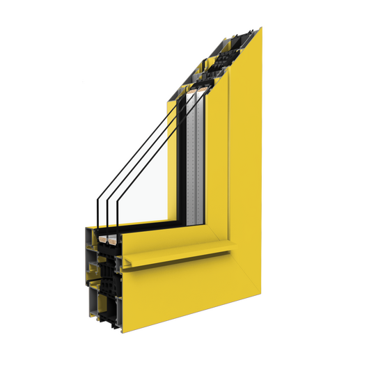 Drutex Aluminium Balkontür Profilsystem: MB-86N SI Aluminium Balkontür MB-86N SI 90020-004