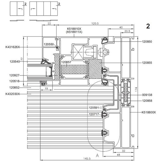 Aluprof Aluminium Hebeschiebetür Profilsystem: MB-77HS Aluprof Aluminium Hebeschiebetür Profilsystem: MB-77HS