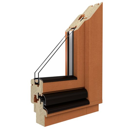 Drutex Holz Fenster: Softline-68 - Kiefer Holz Fenster Softline-68 90014-001