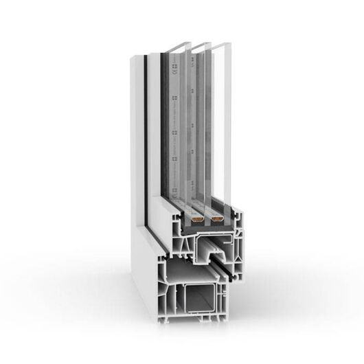 Aluplast Kunststoff PSK-Tür Profilsystem: IDEAL Neo AD 76 Kunststoff PSKtür IDEAL Neo AD 76 90043-001