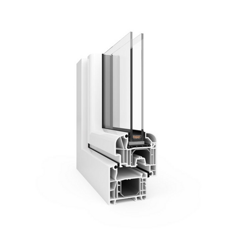 Aluplast Kunststoff PSK-Tür Profilsystem: IDEAL 4000 Round-Line