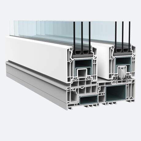 Veka Kunststoff Schiebetüren Profilsystem: Vekamotion 82