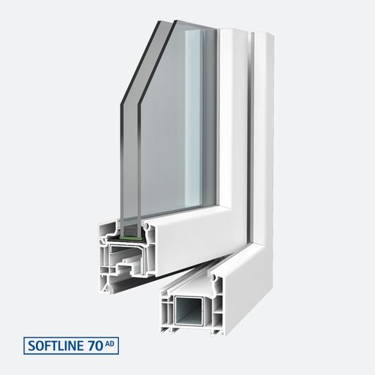 Veka Kunststoff PSK Tür Profilsystem: Softline 70 AD Kunststoff PSKtür Softline 70 AD 90091-001