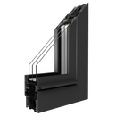 Drutex Aluminium Balkontür Profilsystem: MB-86N SI Aluminium Balkontür MB-86N SI 90020-004 (4)