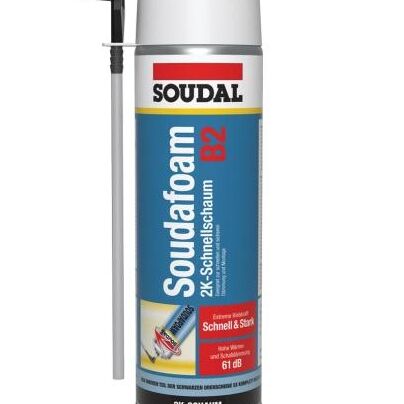 Soudal Soudafoam 2K B2 400 ml – Schnellschaum für Türen, Fenster und Zargen Soudal Soudafoam 2K B2 400 ml – Schnellschaum für Türen, Fenster und Zargen