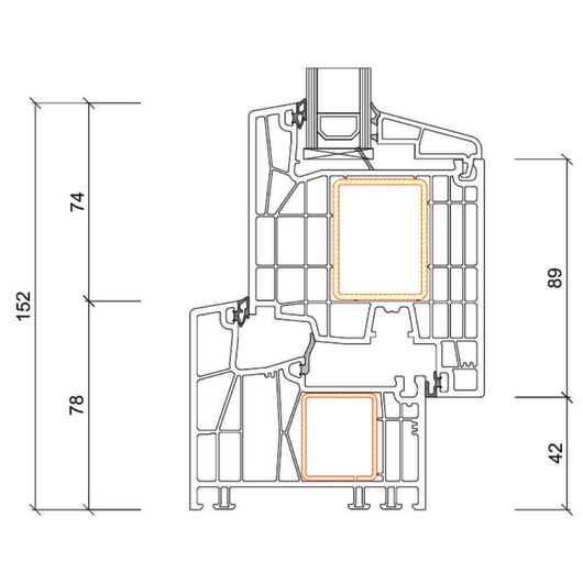 Kömmerling Kunststoff PSK Tür Profilsystem: Kömmerling 88 MD Kömmerling Kunststoff PSK Tür Profilsystem: Kömmerling 88 MD