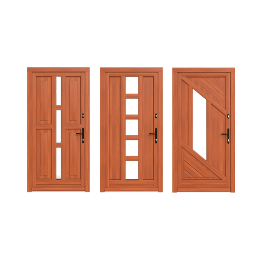 Drutex Holz Haustür Profilsystem: Softline-68 Meranti Holz Haustür Softline-68 Holztuer 90056-002
