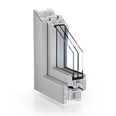 Kömmerling Kunststoff Aluminium Fenster Profilsystem: 88 MD AluClip
