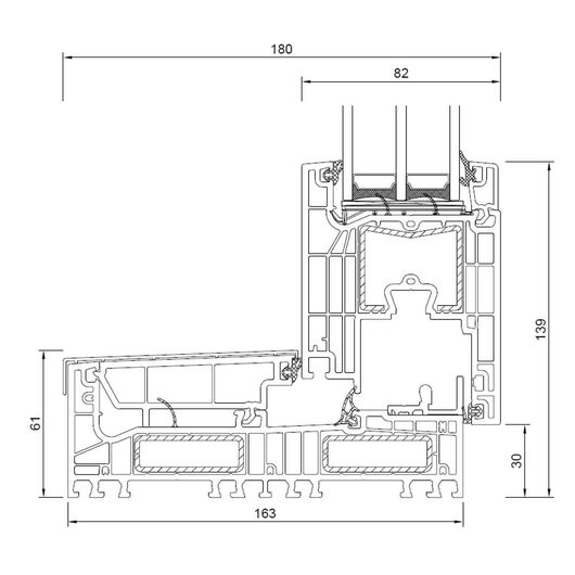 Drutex Kunststoff Schiebesystem Profilsystem: Iglo Edge Slide Drutex Kunststoff Schiebesystem Profilsystem: Iglo Edge Slide