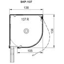 Aluprof Aluminium Vorsatzrollladen Profilsystem: Aluprof SKP Halbrund-Rollladen