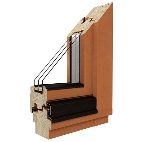 Drutex Holz Fenster: Softline-88 - Kiefer Drutex Holz Fenster: Softline-88 - Kiefer