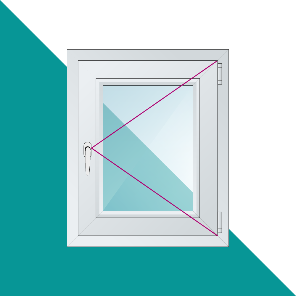 Bild Dreh Rechts Fenster mit Griff Links