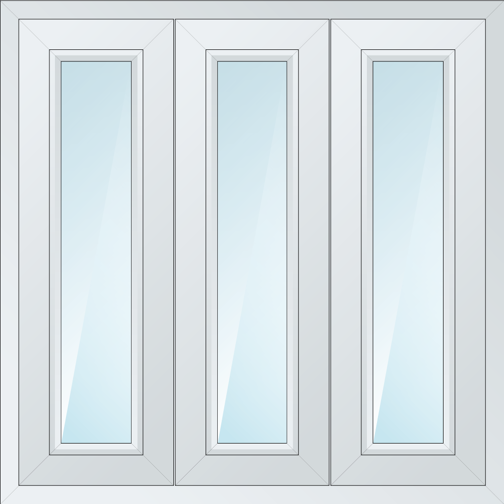 Bild Dreiflügeliges Fenster mit Dreh-Kipp Funktionen