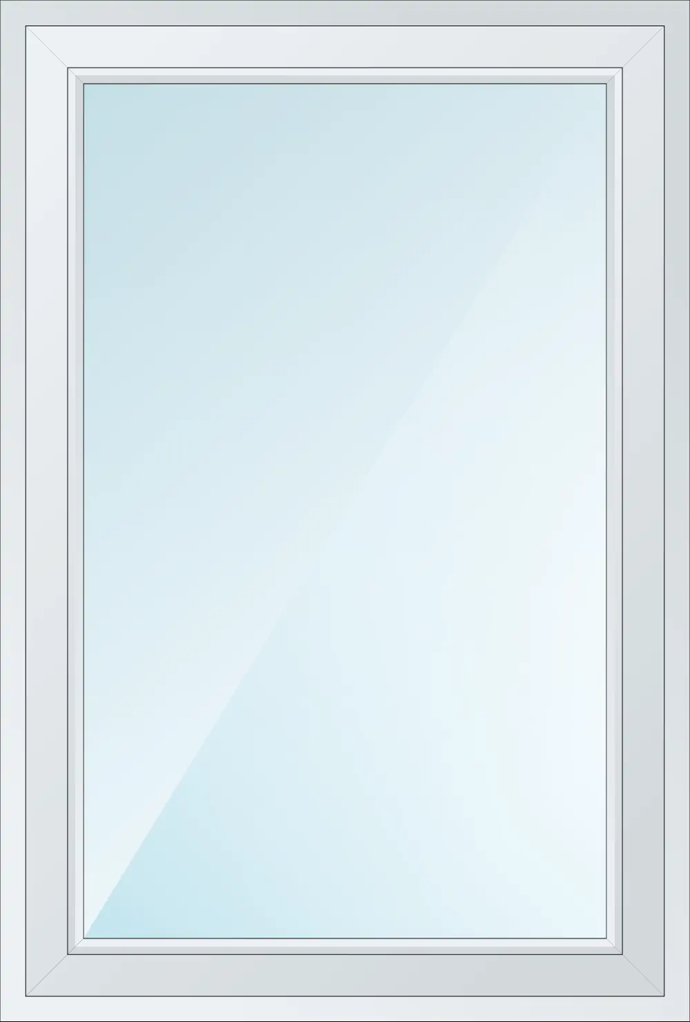 Bild Standard Fenster mit Flügel mit Dreh oder Kipp Funktion