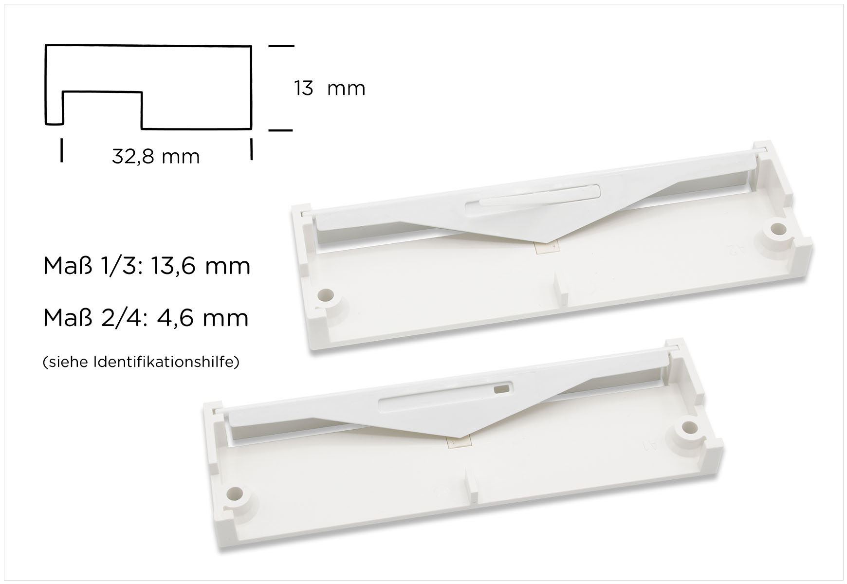 Regel-air® Fensterfalzlüfter FFL Typ 29 RF (1Paar) Dichtungsfarben Lichtgrau