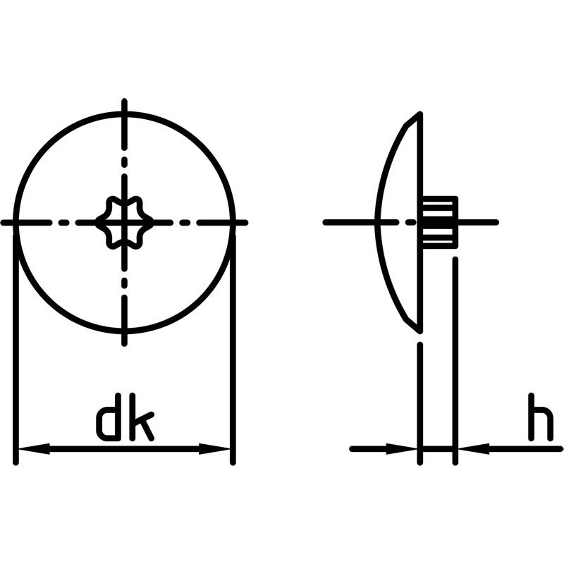 greenteQ Abdeckkappen für Fensterrahmenschrauben TX30 Farbe: Weiß