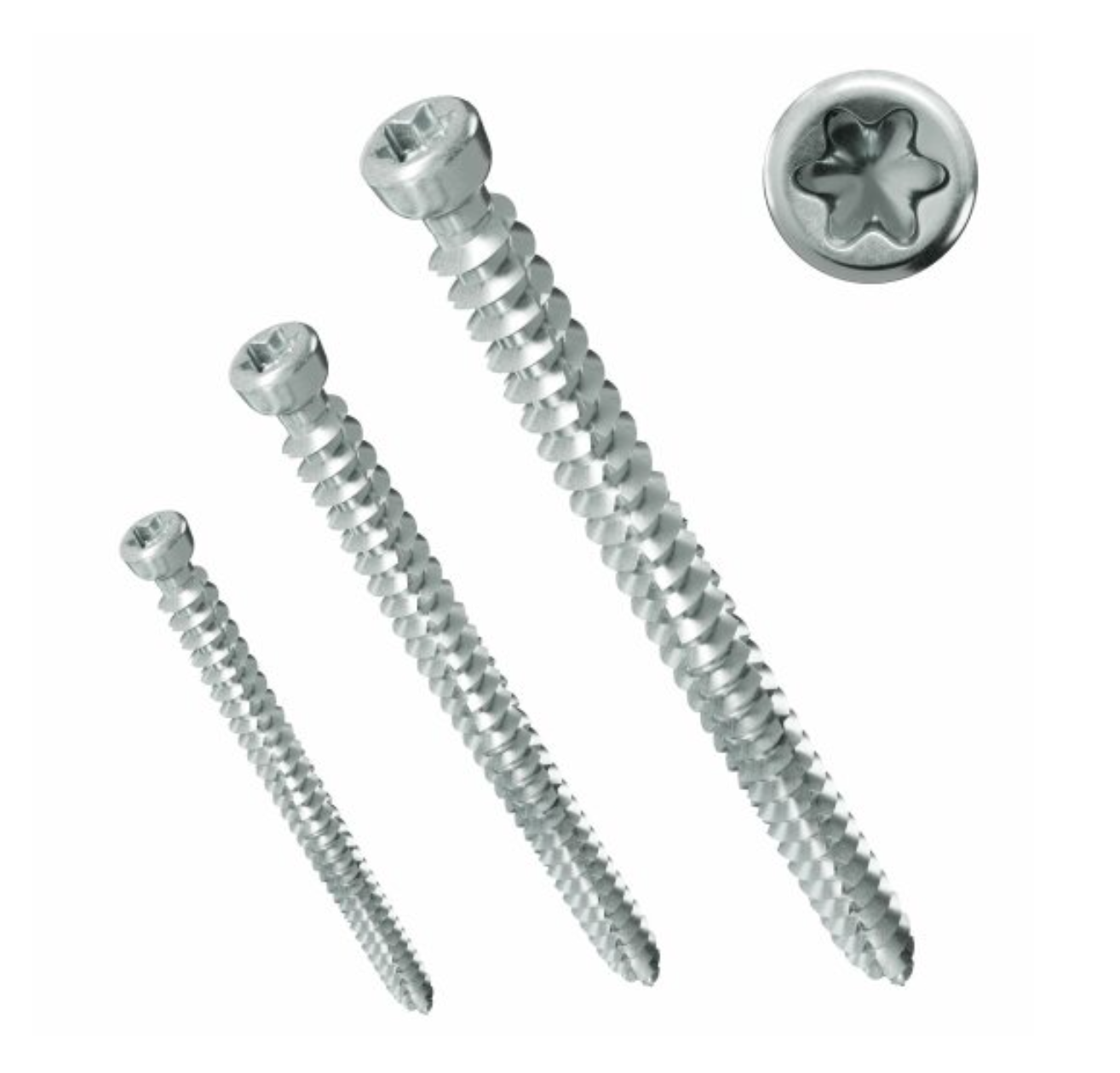 Fensterrahmenschraube RC2 Zylinderkopf 7,5 mm verschiedene Längen
