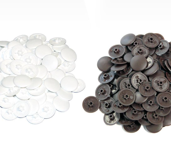 greenteQ Abdeckkappen für Fensterrahmenschrauben TX30