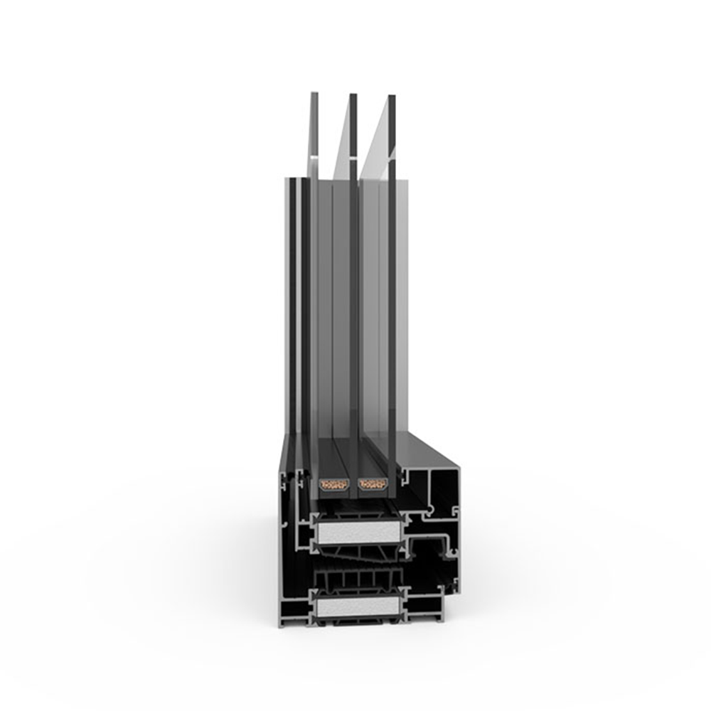 Deceunick Aluminium Balkontür Profilsystem: Decalu 88 Hidden