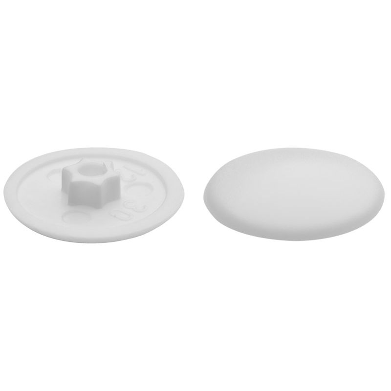 greenteQ Abdeckkappen für Fensterrahmenschrauben TX30 Farbe: Weiß