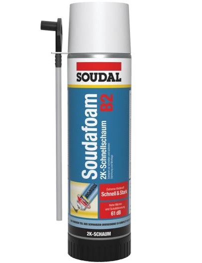 Soudal Soudafoam 2K B2 400 ml – Schnellschaum für Türen, Fenster und Zargen