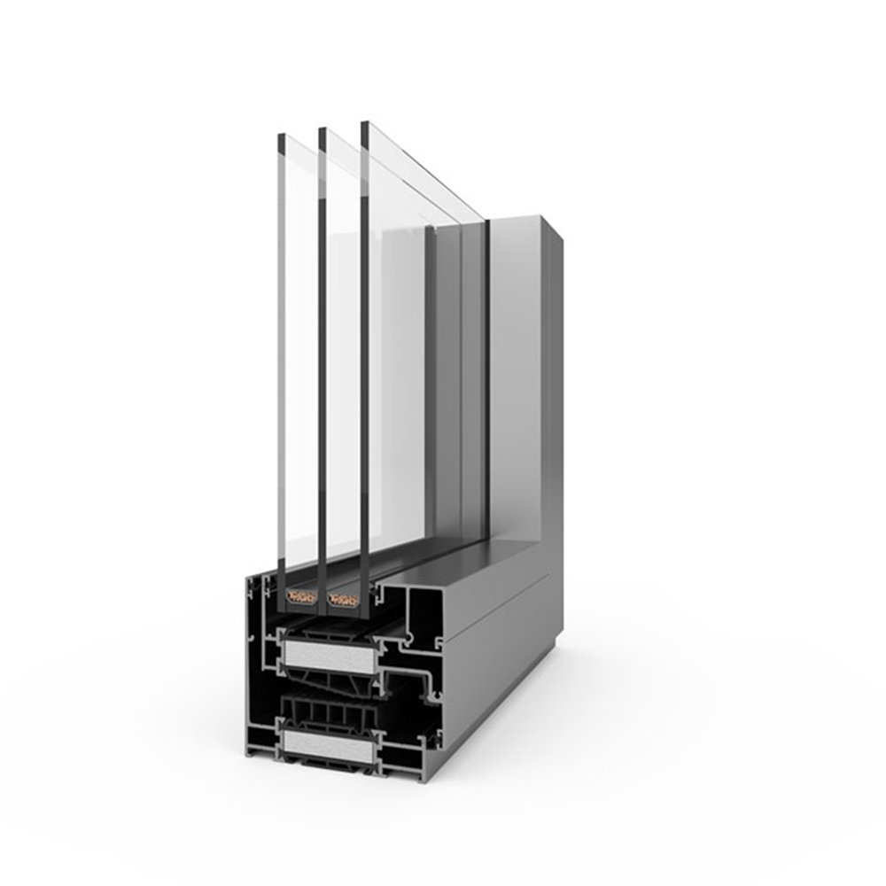 Deceunick Aluminium Balkontür Profilsystem: Decalu 88 Hidden
