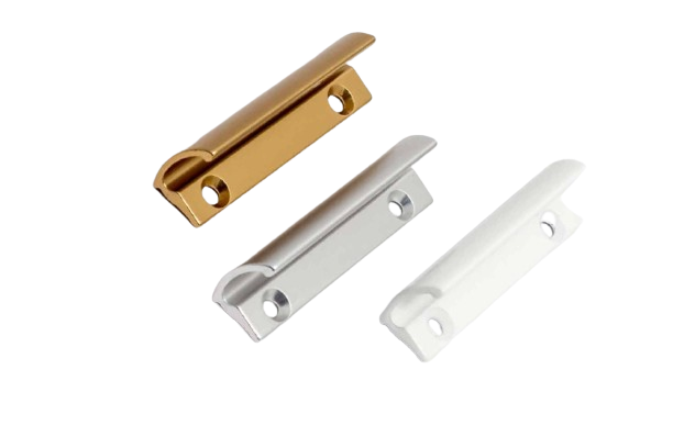 Griffmuschel aus Aluminium für Balkon- und Terrassentüren Farbe: Weiß