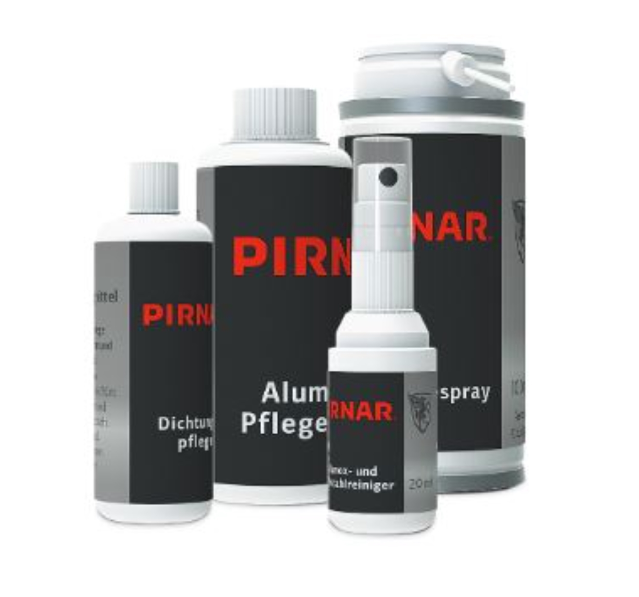 Pirnar Pflege-Set für Aluminium-Eingangstüren – Reinigungs- und Wartungsset für Oberfläche, Dichtungen und Beschläge